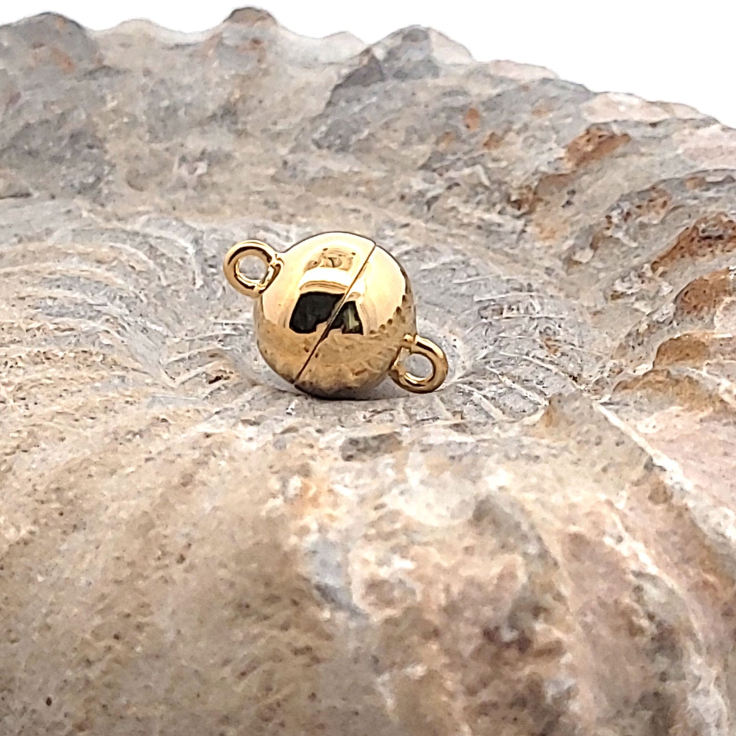 Chiusura a sfera magnetica 10 mm, placcata oro argento