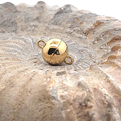 Chiusura a sfera magnetica 10 mm, placcata oro argento