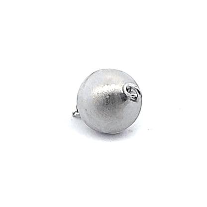 Magnet-Kugelschließe 12 mm, Silber rhodiniert matt