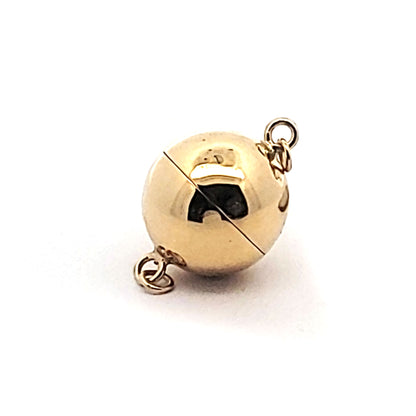 Chiusura a sfera magnetica 16 mm, placcata oro argento