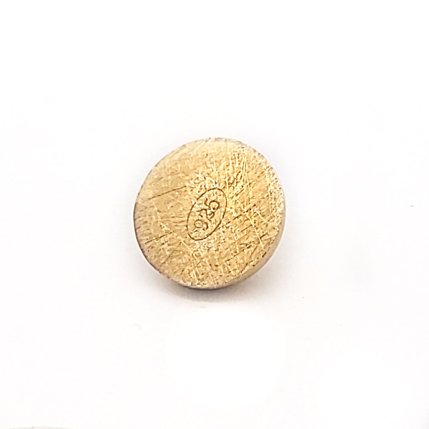 Magnet-Kugelschließe 18 mm, Silber vergoldet matt