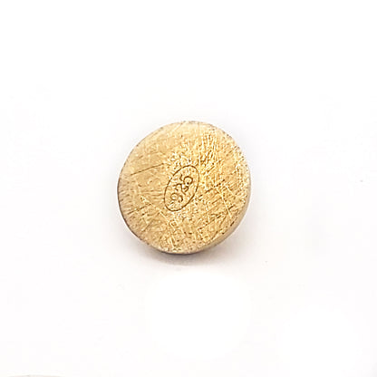 Magnet-Kugelschließe 18 mm, Silber vergoldet matt