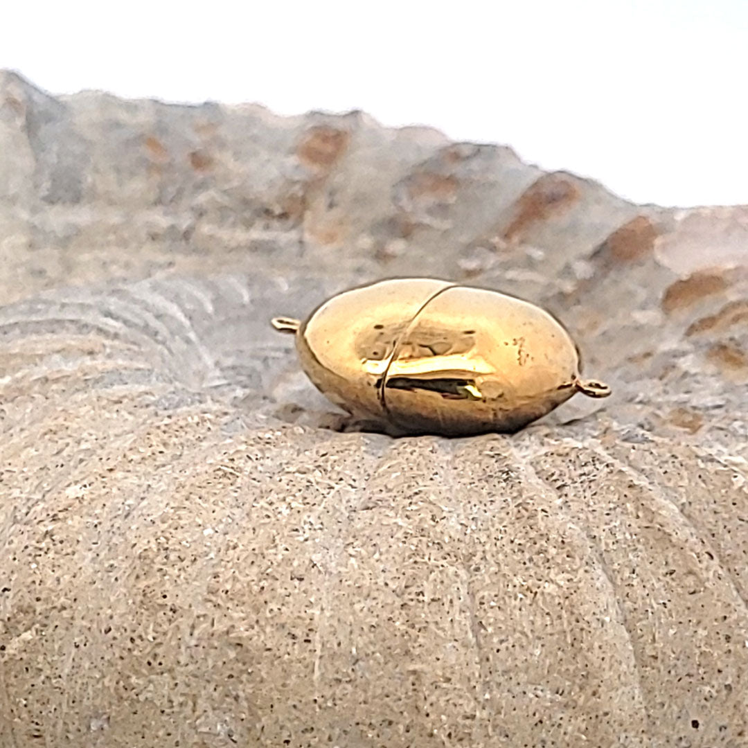 Magnetic clasp Disco silver gold-plated