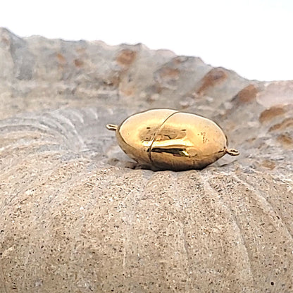 Magnetic clasp Disco silver gold-plated