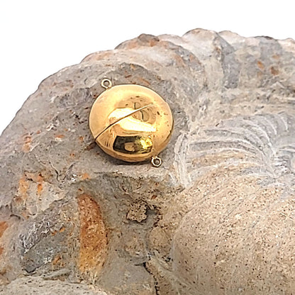 Magnetic clasp Disco silver gold-plated