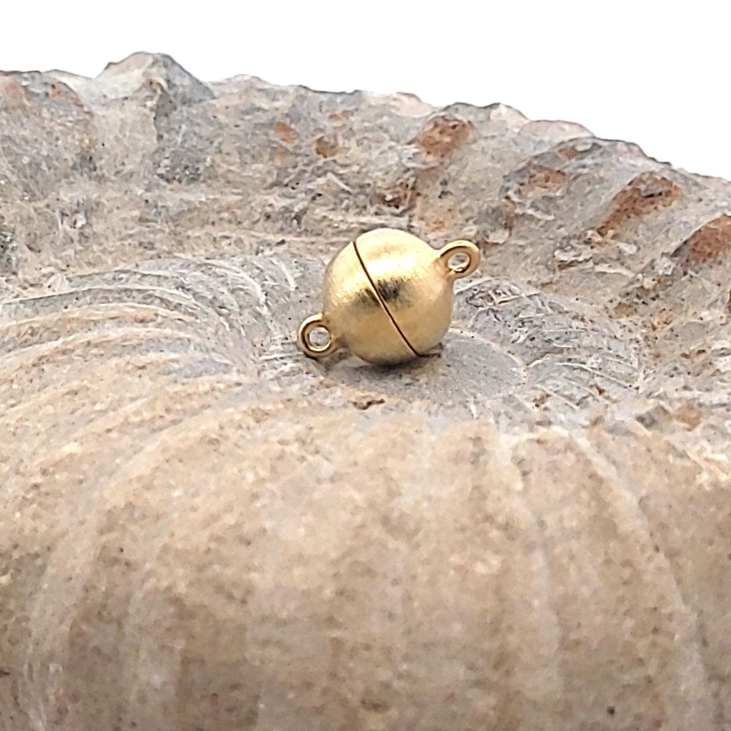 Chiusura a sfera magnetica 10 mm, placcata oro argento opaco