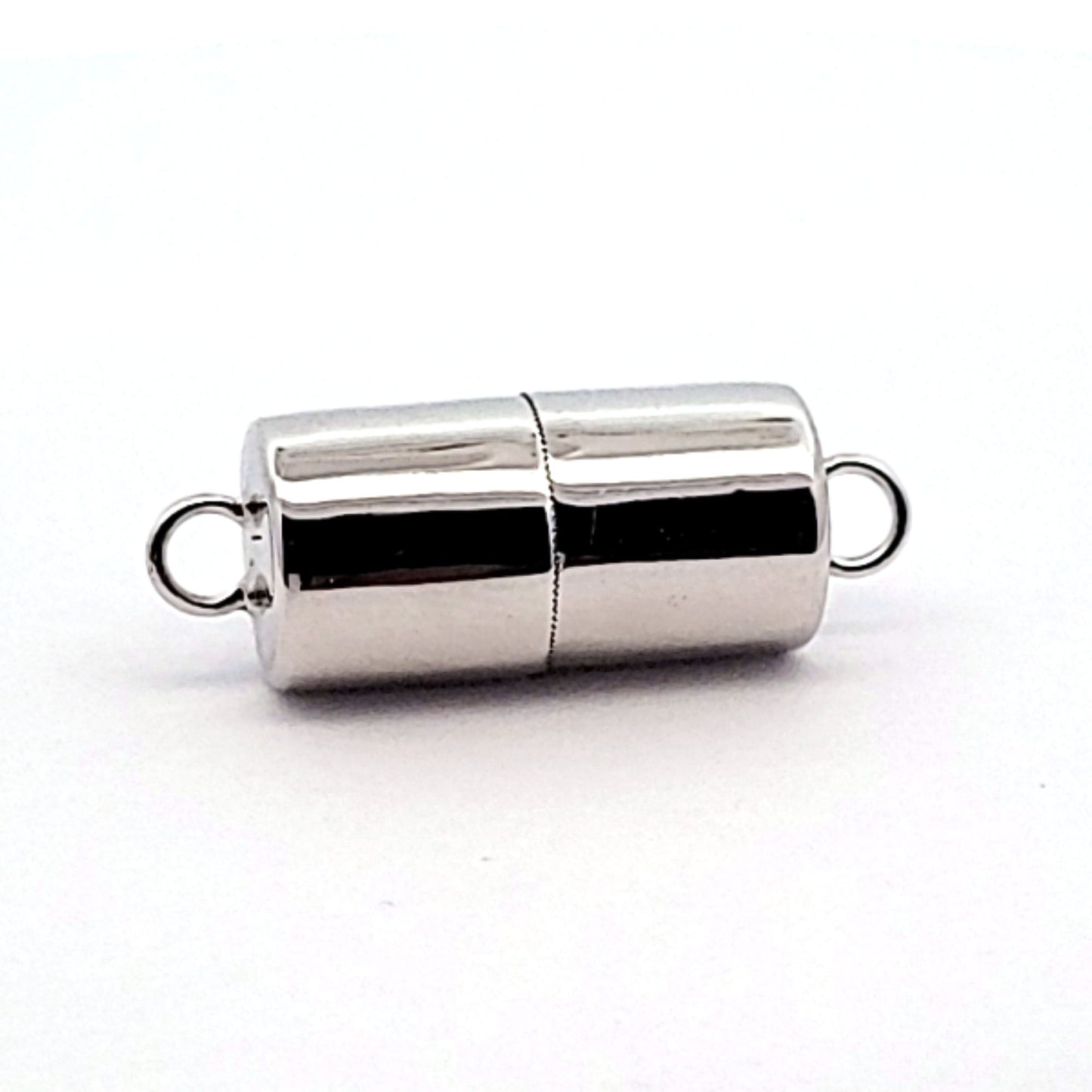 Magnet-Zylinderschließe 10 mm, Silber rhodiniert