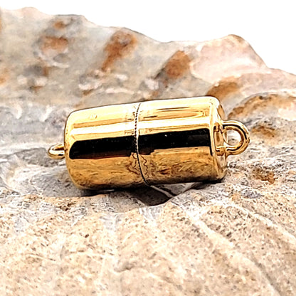 Chiusura magnetica a cilindro 10 mm, placcata oro argento