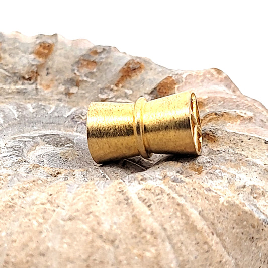 Magnetschließe Diabolo klein, Silber vergoldet