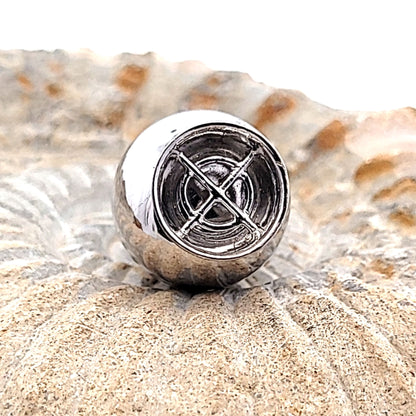 Magnetschließe Candy groß, Silber rhodiniert