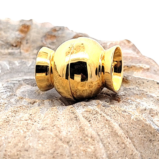 Magnetschließe Candy groß, Silber vergoldet