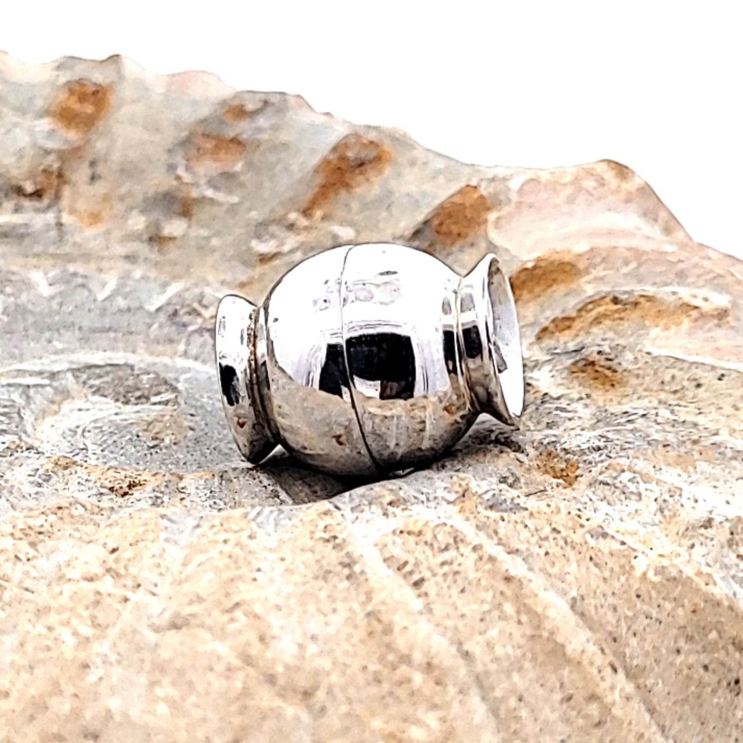 Magnetschließe Candy klein, Silber rhodiniert