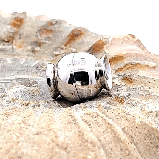 Magnetschließe Candy klein, Silber rhodiniert