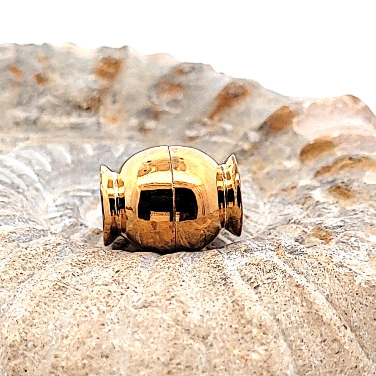 Magnetschließe Candy  klein, Silber vergoldet