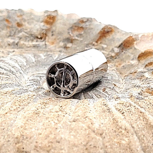 Magnetschließe Zylinder "Multi-Row " 10 mm, Silber rhodiniert