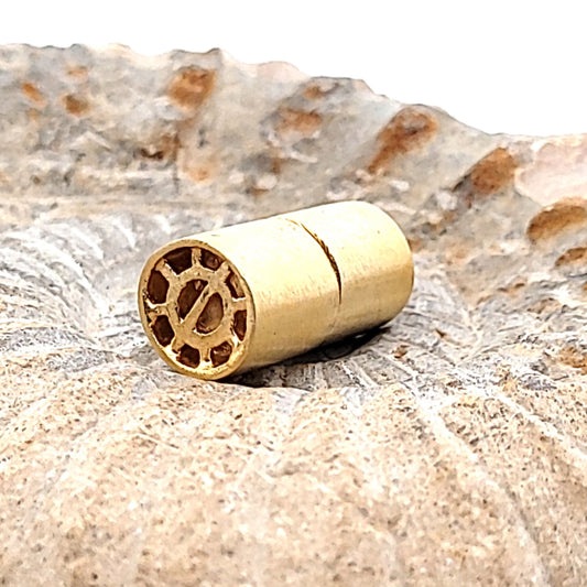 Magnetschließe Zylinder "Multi-Row " 10 mm, Silber vergoldet matt