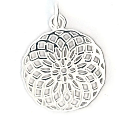 Mandala, silber Anhaenger