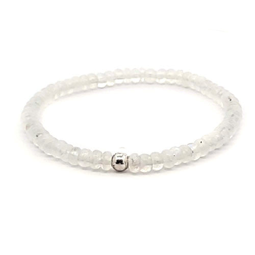 Mondstein Armband Button 5 mm  - 1