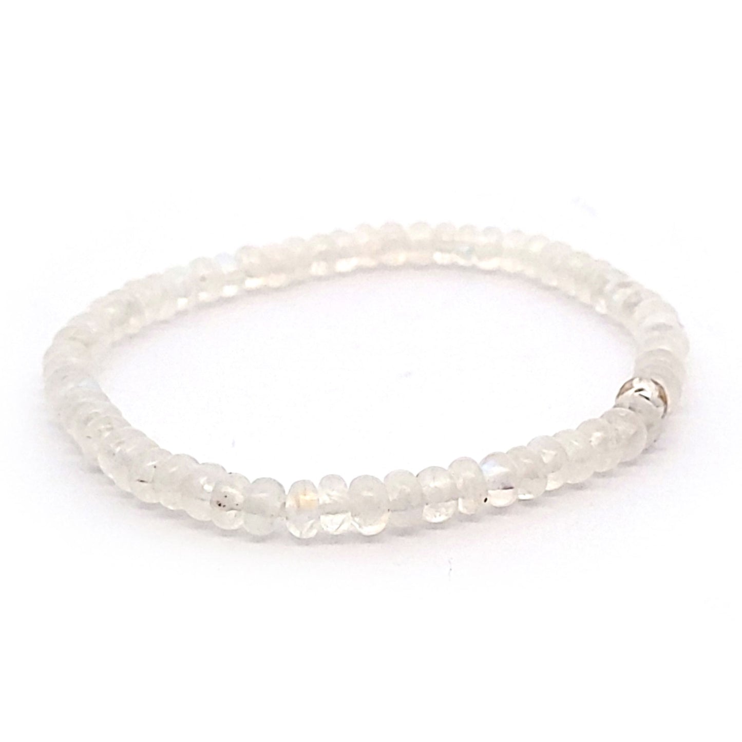 Mondstein Armband Button 5 mm  