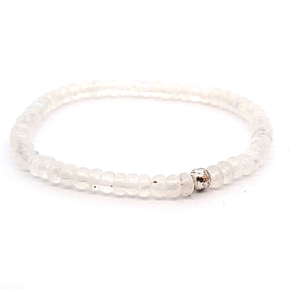 Mondstein Armband Button 5 mm  