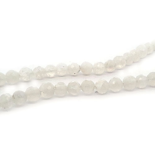 Moonstone, 6.5 mm faceted bead strand