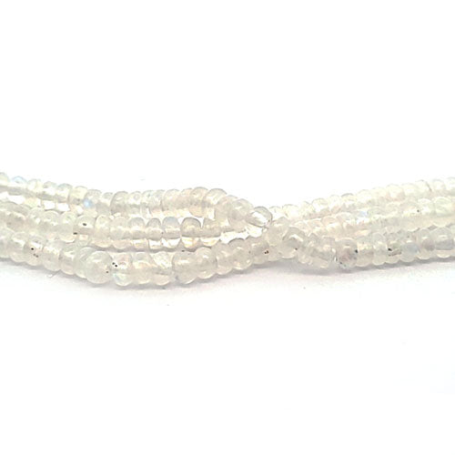 Moonstone, button strand 5 mm