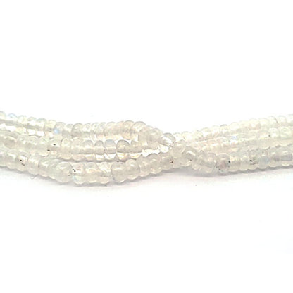 Moonstone, button strand 5 mm