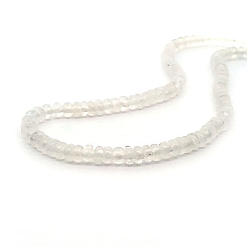 Moonstone, button strand 5 mm