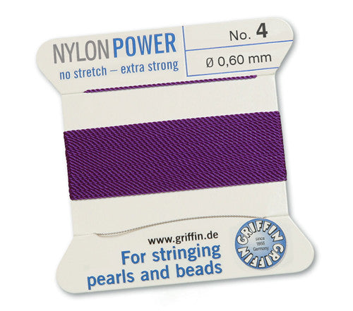Nylon Power Perlseide amethyst Griffin - 1