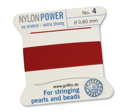 Nylon Power Perlseide granatrot Griffin - 1