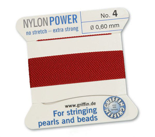 Nylon Power Perlseide granatrot Griffin - 1