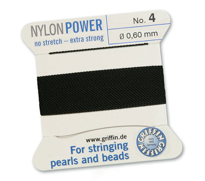 Nylon Power Perlseide schwarz Griffin - 1
