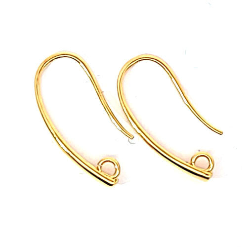 Ohrhaken Elegant, Silber vergoldet  - 2