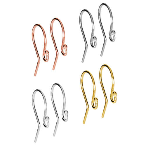 Ohrhaken Simple, silber  - 2