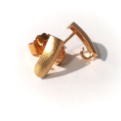 Orecchini a bottone con fiocco in vernice 11 mm, argento