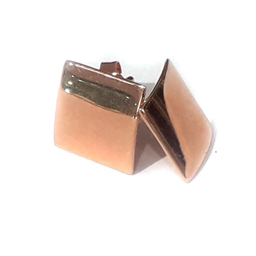 Ohrstecker-Patent quadratisch, Silber