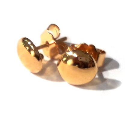 Ohrstecker-Patent rund 8 mm, Silber