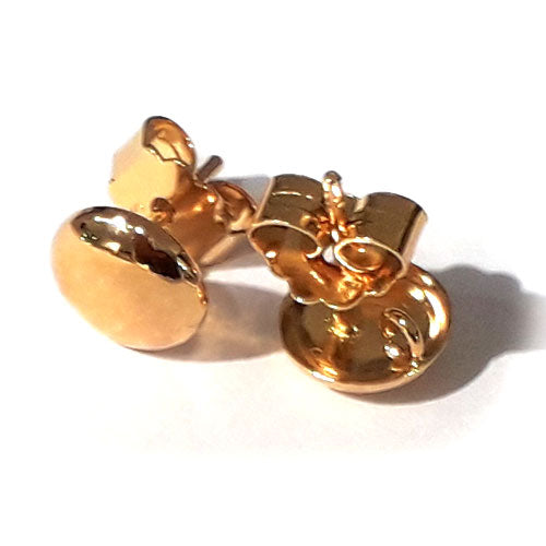 Ohrstecker-Patent rund 8 mm, Silber