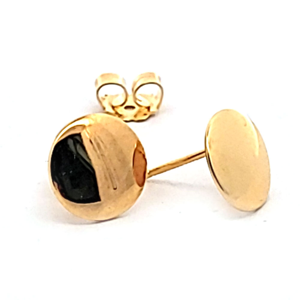 Ohrstecker-Patent rund 10 mm, Silber