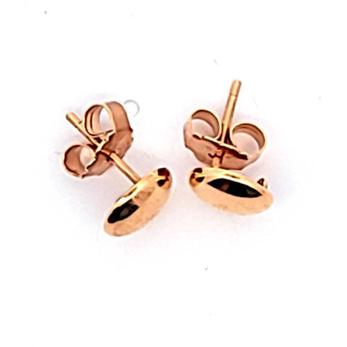 Ohrstecker-Patent rund 8 mm, Silber