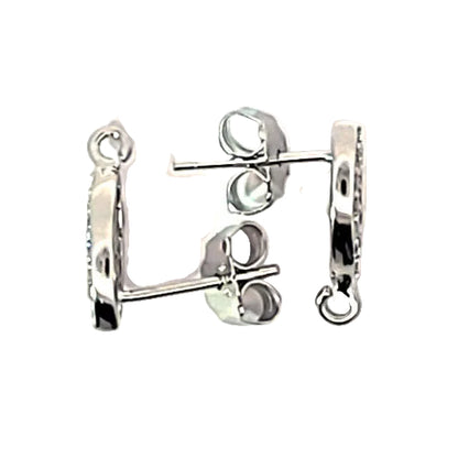 Ohrstecker Cannes mit Zirkonia, silber rhodiniert  - 3