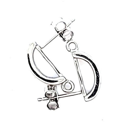 Ohrstecker Monaco mit Zirkonia, silber rhodiniert  - 3