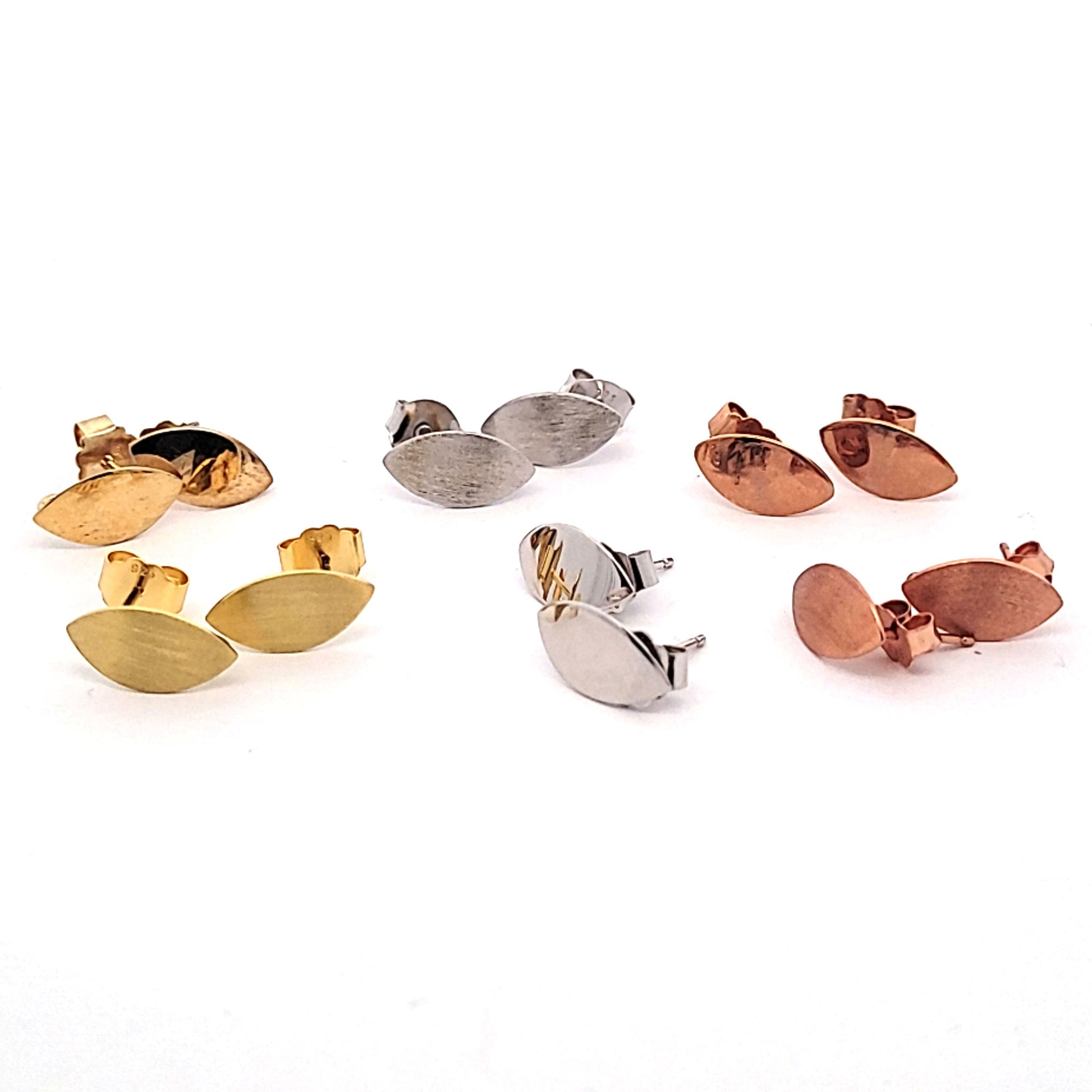 Ohrstecker Patente Navette silber alle