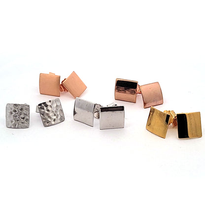 Ohrstecker Patente silber quadtratisch 10mm alle