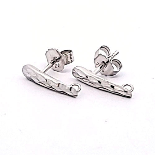 Ohrstecker Rimini, silber rhodiniert  - 1