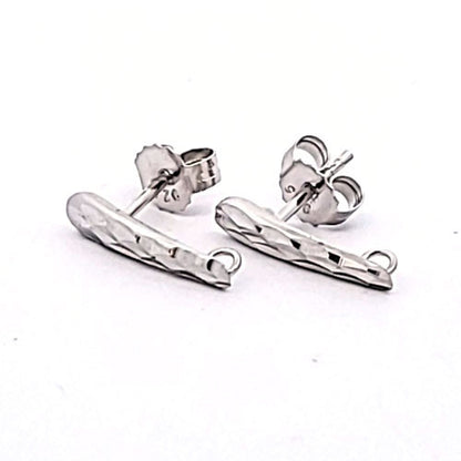 Ohrstecker Rimini, silber rhodiniert  - 1