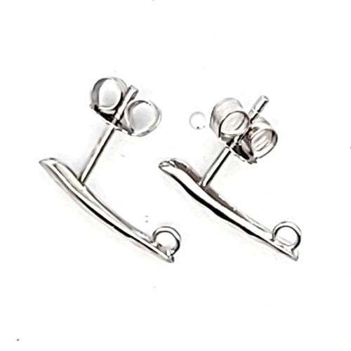 Ohrstecker Rimini, silber rhodiniert  - 2