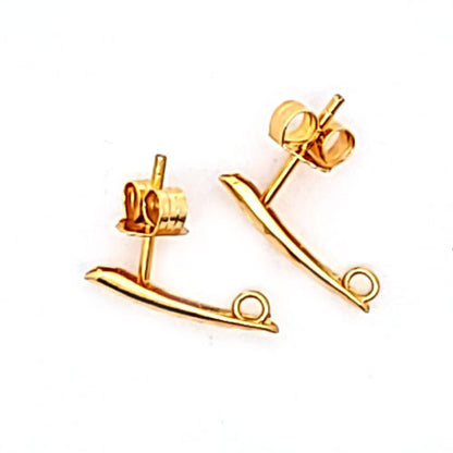 Ohrstecker Rimini, silber vergoldet  - 2