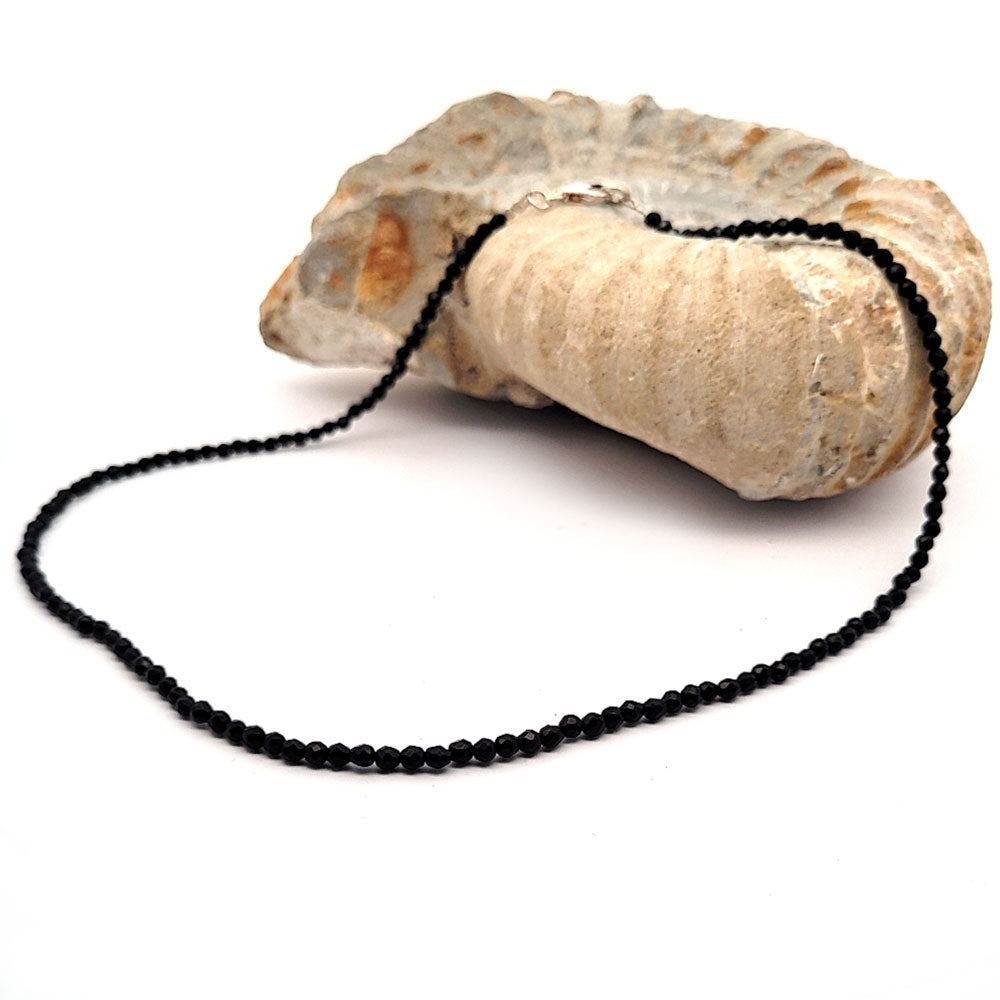 Onyx Kugelkette 3 mm facettiert