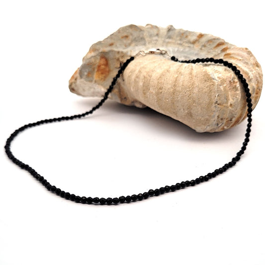 Onyx Kugelkette 3 mm facettiert